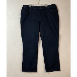 Lee Platinum Label Jeans Womens 24W Blue Denim Relaxed Fit Straight Leg‎